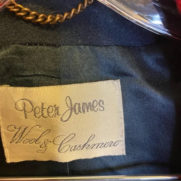 Peter James Wool and Cashmere Coat Medium - Picture 7 of 13